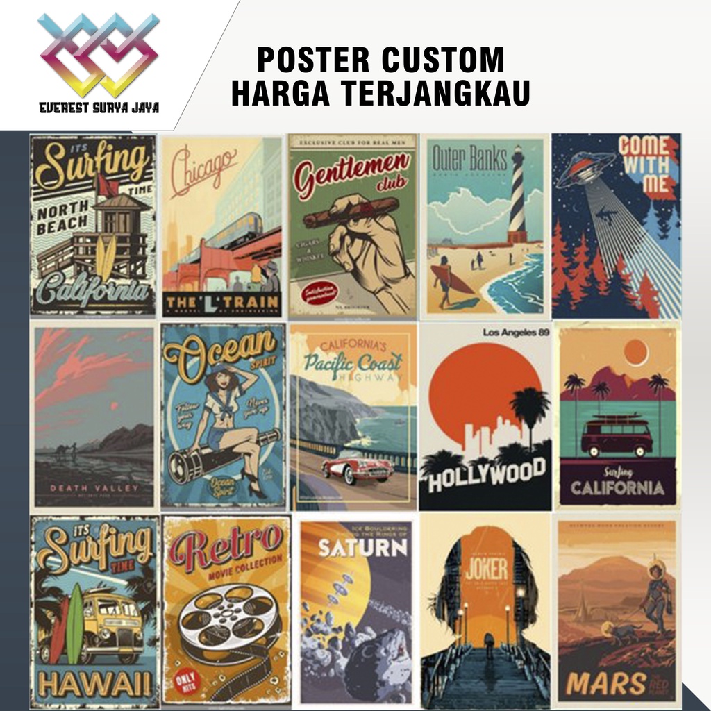 Jual POSTER CUSTOM - CETAK POSTER CUSTOM | Shopee Indonesia