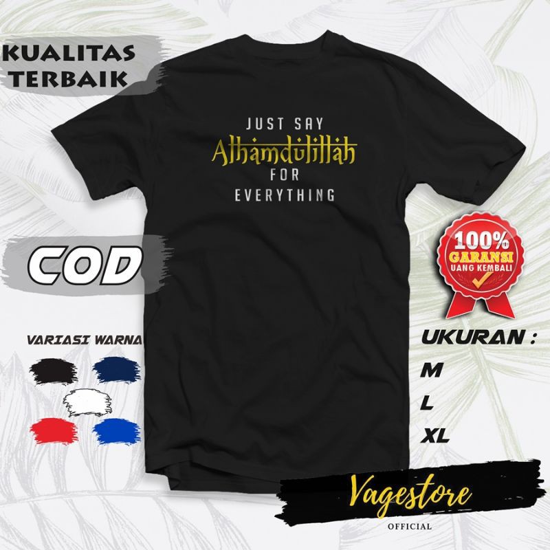 PAKAIAN ATASAN BAJU KAOS DISTRO KATA KATA ISLAMI DAKWAH KEREN LUCU SUNDA JAWA UNIK PRIA COWOK MURAH