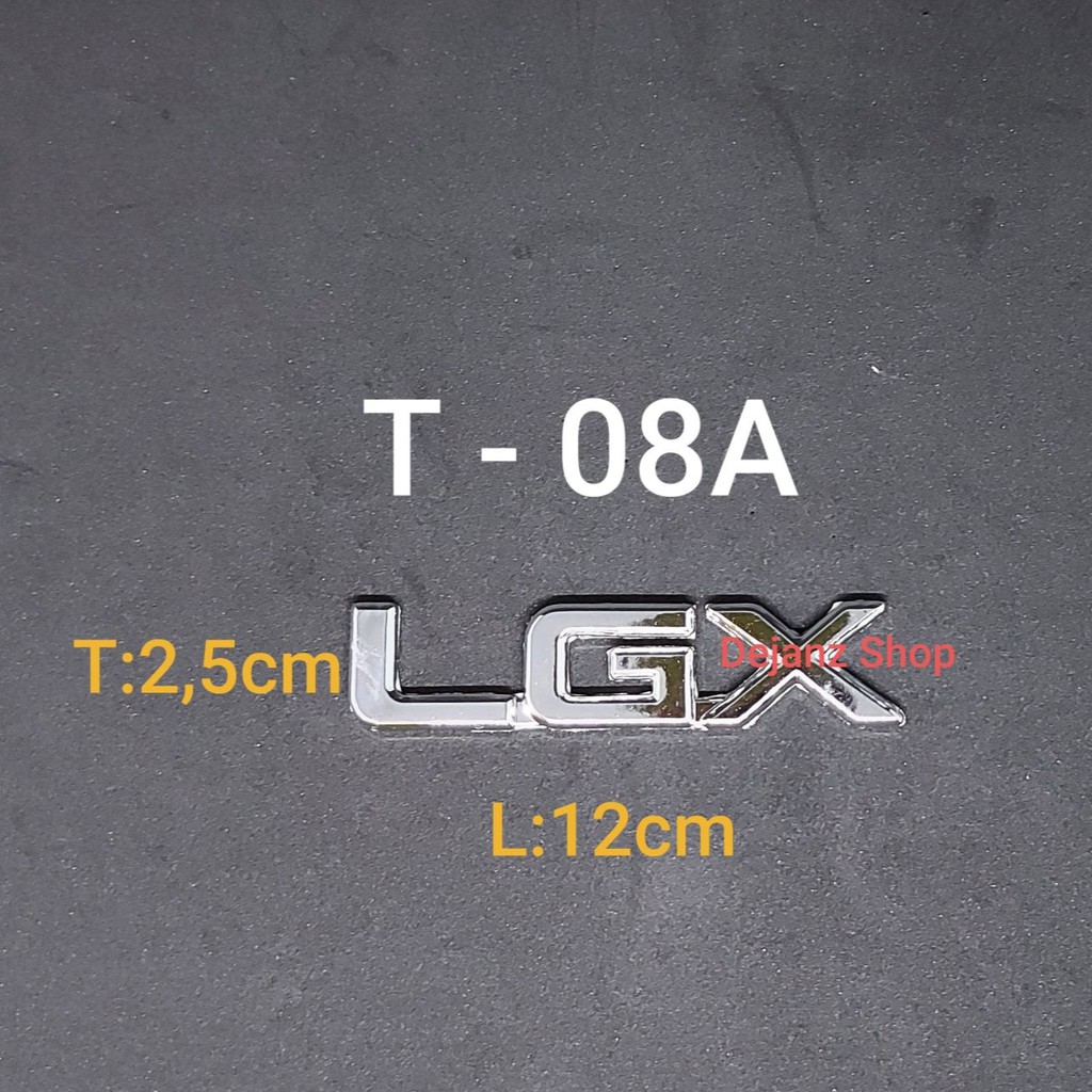 T8A. Emblem / Logo / Stiker / Sticker / Tulisan / Lambang LGX Chrome