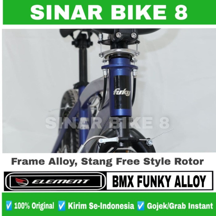 Sepeda Anak Laki BMX ELEMENT FUNKY Alloy Stang Rotor Garansi Ukuran 20 Inch