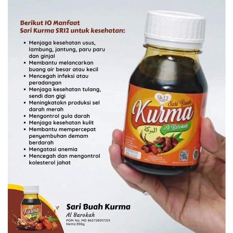 Jual Sari Kurma Sr12 Minuman Sari Buah Kurma Shopee Indonesia