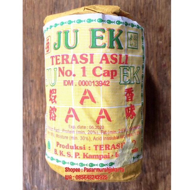 

Terasi Udang Asli Medan JUEK / JU EK Bumbu Masak Sambal Pasar Murah Jakarta