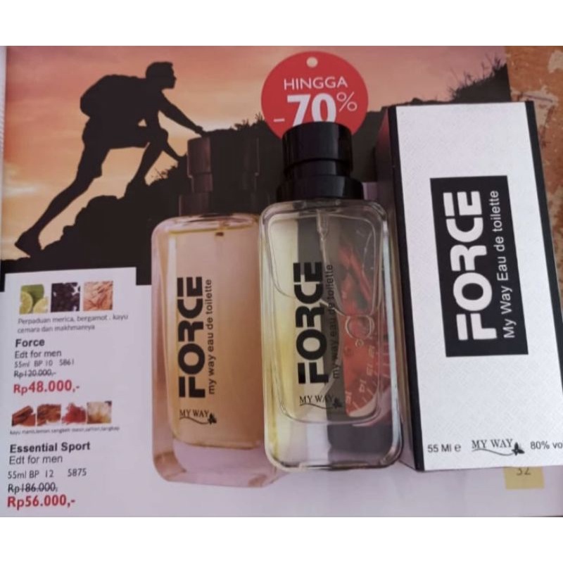 BEST SELLER  Original Parfum cowok Force My Way Edt for men / Parfume Pria parfum pria Minyak Wangi 