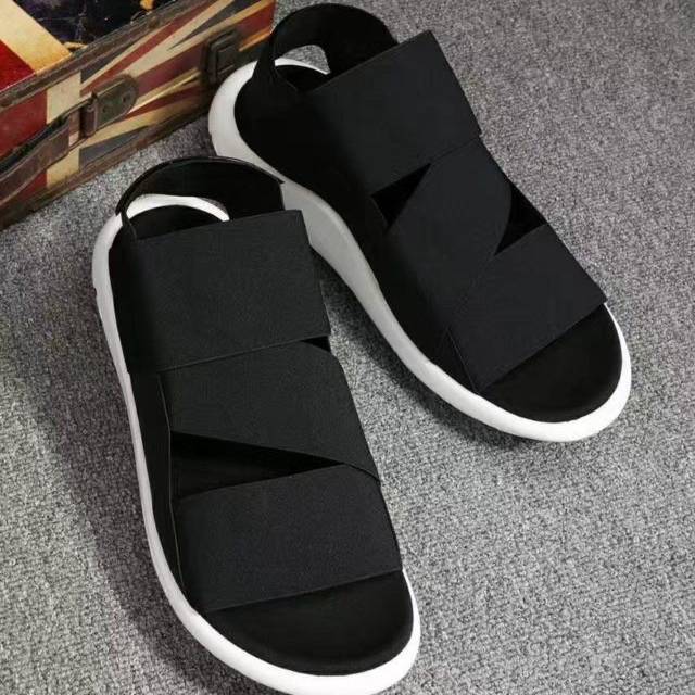 Sepatu Sandal Pria ADIDAS Y3 YOHJI YAMAMOTO QASA TRIPLE BLACK PREMIUM BNIB