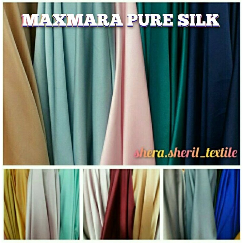 Kain Satin Maxmara. Bahan Satin Maxmara. Bahan/Kain Satin Maxmara Silk. Kain Satin Maxmara Premium