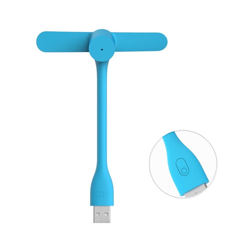 (KUM) Kipas USB Mini Fan Kipas Baling Baling Mini Portable Fan- 1 PCS (Warna Random)