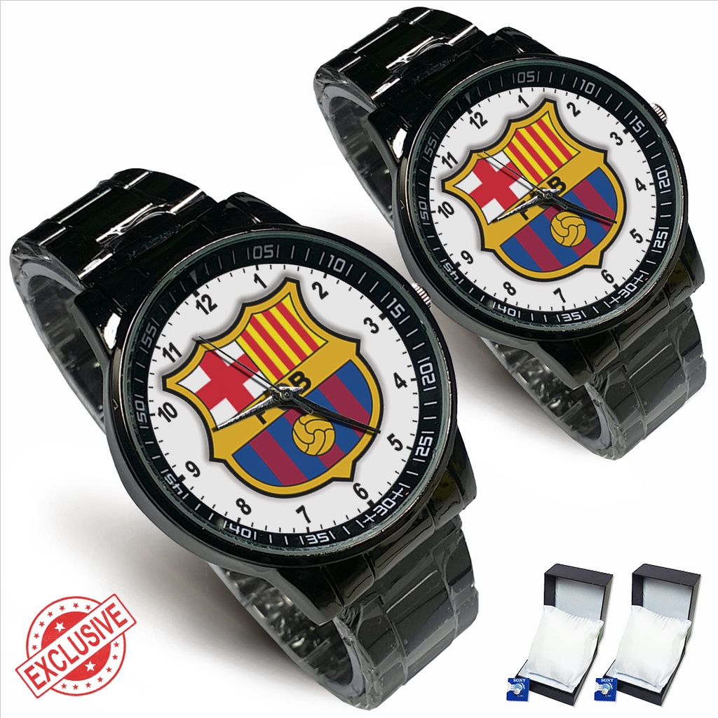 Jam Tangan Rantai Couple FC BARCELONA - 1 (Special)