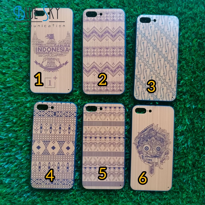 CASE SOFT JACKET WOOD BATIK IPHONE 7G PLUS HARD MIX SOFT