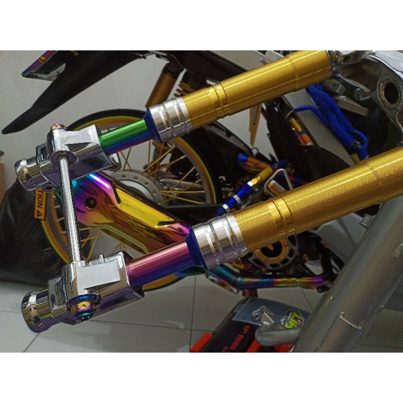 shock custom usd ride it skok depan upside down rcy babylook as rainbow beat scoopy pcx dll