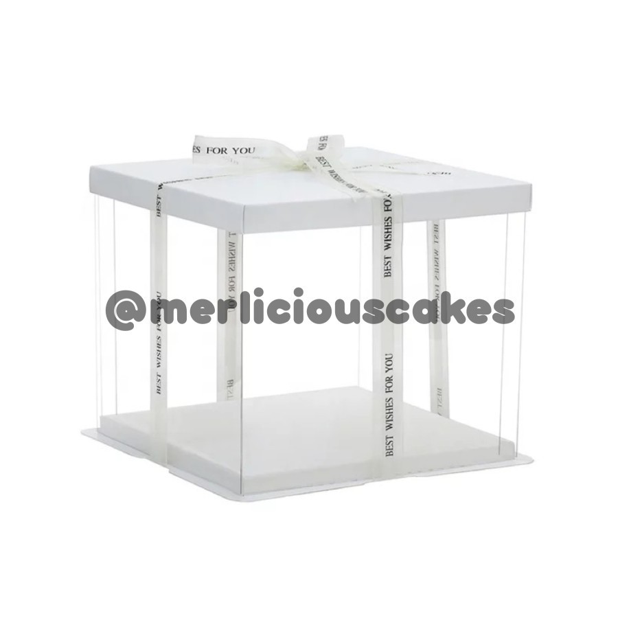 

Tall Cake Box Kotak Kue Tinggi Transparan 22 x 22 x 24 cm Kelipatan 2