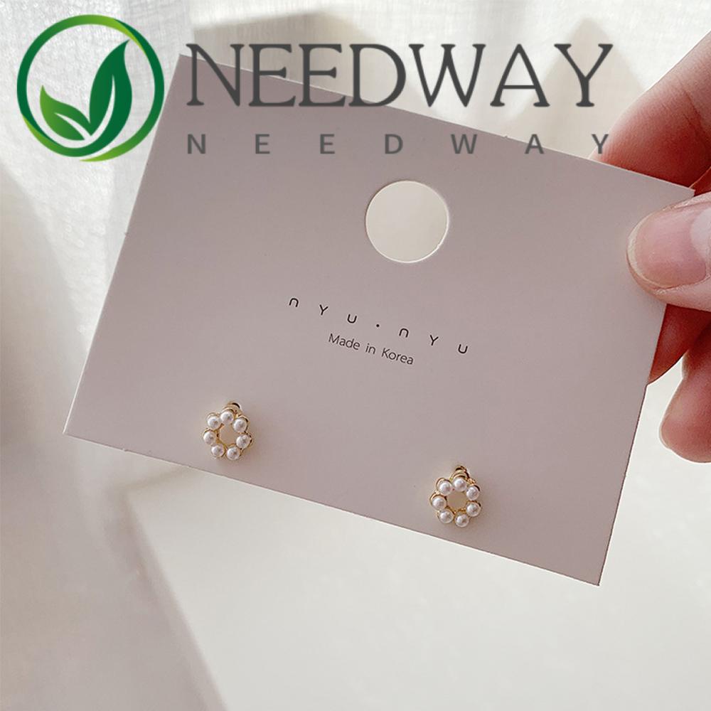 SKJK  Geometric Pearl Earring Gifts S925 Needle Stud Earrings Women Fresh Prevent Allergy Mini Pearl Sweet Temperament Fashion Jewelry/Multicolor