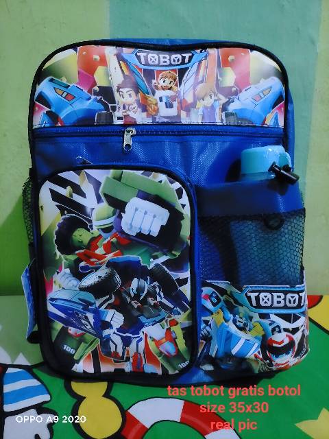 Tas anak karakter tobot ultraman doraemon ts rangsel sd