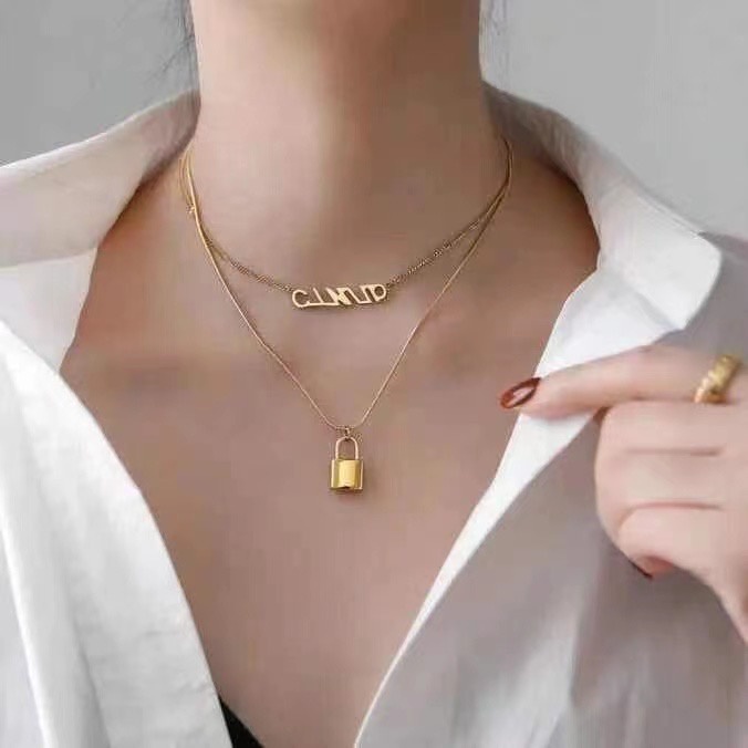 Grosir Perhiasan Kalung Fashion wanita Titanium 787