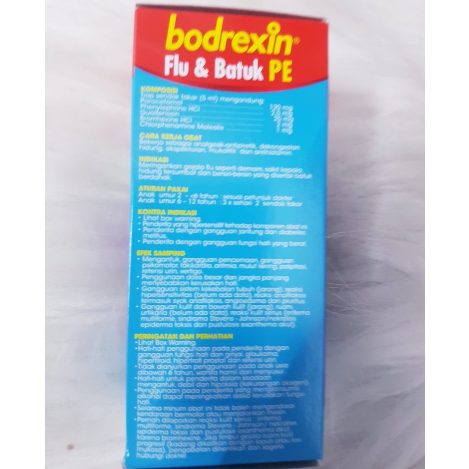 BODREXIN FLU &amp; BATUK PE RASA JERUK ISI 56ML