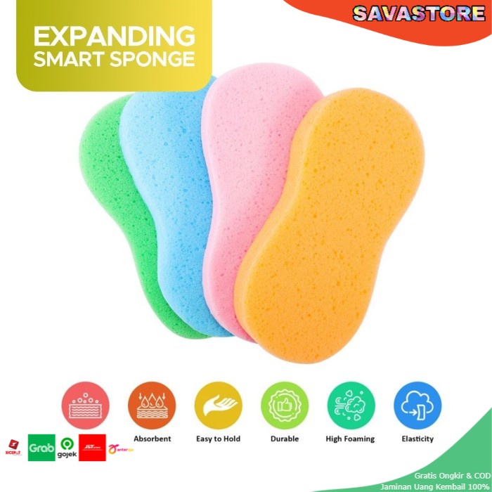 SPONGE BUSA CUCI MOBIL PREMIUM EXPANDING SMART SPONGE BUSA