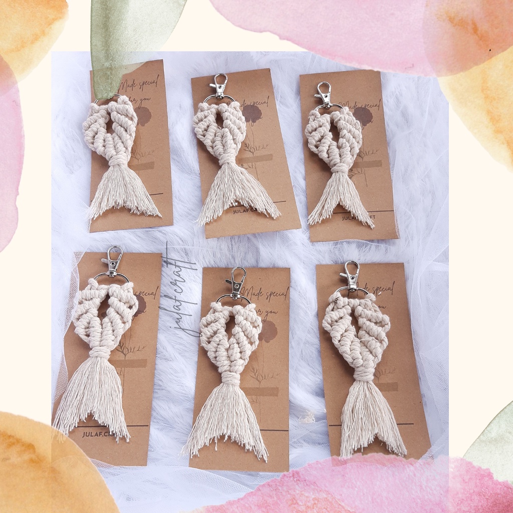 Souvenir macrame/ angel keychain macrame/ souvenir murah