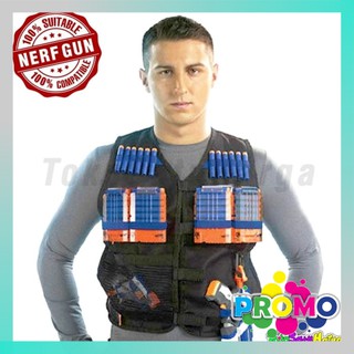 Nerf Tactical Vest Rompi Jaket Bracer Quick Reload Peluru Nerf Shopee Indonesia - roblox nerf tactical vest id