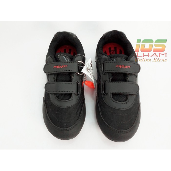 Sepatu Pro Att Fmc 920 V Size 31-34 Hitam Merah Sekolah Futsal