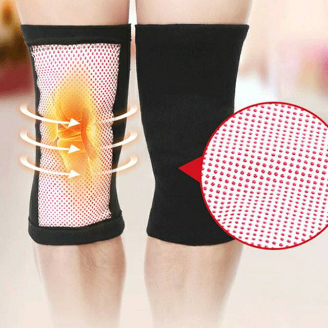 TOURMALINE SELF HEATING KNEE SUPPORT /PELINDUNG LUTUT  / TERAPI LUTUT  ( 1  pasang / 2pcs)