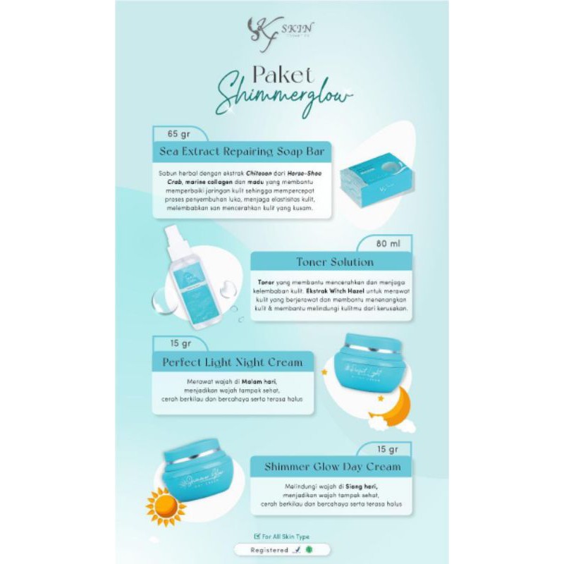 KFSKIN shimmer glow tosca bpom