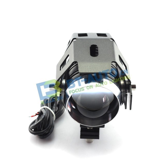 Motorcycle Transformer LED Projector Headlight Cree-U5 3000 Lumens - OMFL1DBK Black