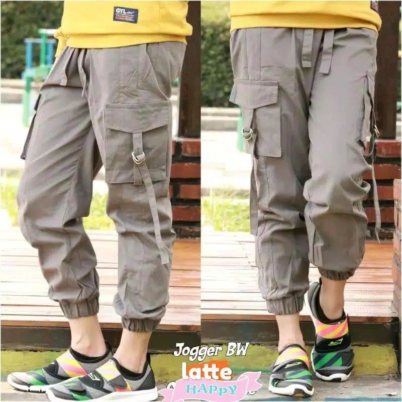 (S-M-L-XL-XXL) CELANA CARGO WANITA JOGGER (Tidak mulur)