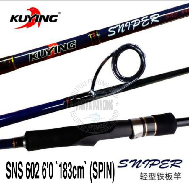 ( COD ) Rod / Joran Kuying Sniper SNS 602 (Spin) Light Jigging