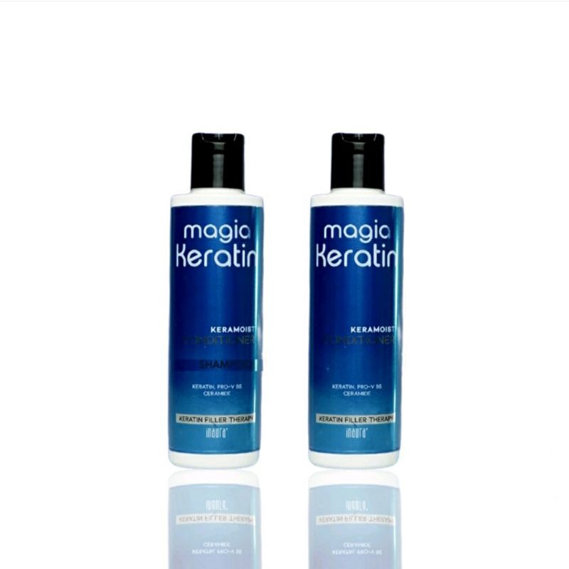 INAURA MAGIA KERATIN SHAMPO & CONDITIONER 200 ml / SHAMPO KERATIN / CONDITIONER KERATIN / SHAMPO INA