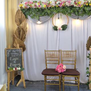 Backdrop photobooth dekorasi  lamaran  Shopee Indonesia