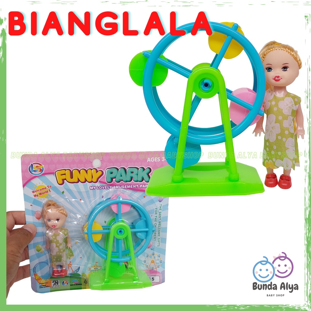 Mainan Boneka Mini Anak Lengkap Dengan Wahana Permainannya Ada Lima Pilihan Variasi Mainan dan Bonekanya Funny Park