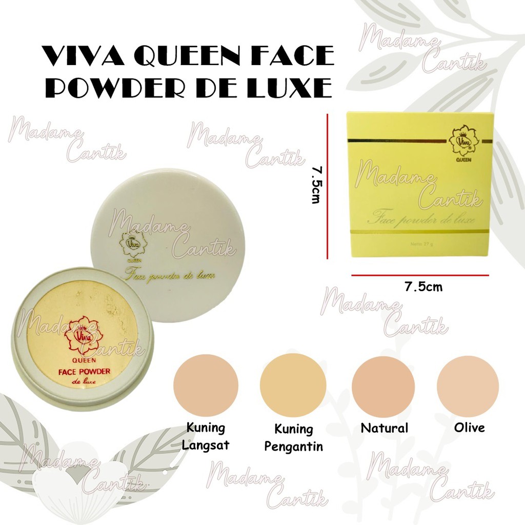 ✿ MADAME ✿ VIVA QUEEN FACE POWDER DE LUXE - BEDAK DOOS DE LUXE ORIGINAL VIVA