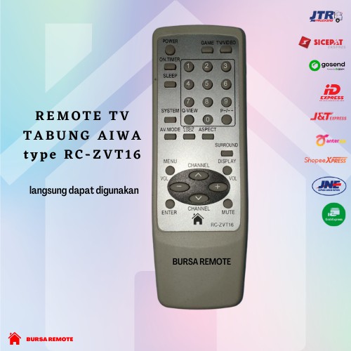 REMOT / REMOTE TV TABUNG AIWA type RC-ZVT16 / ECER DAN GROSIR