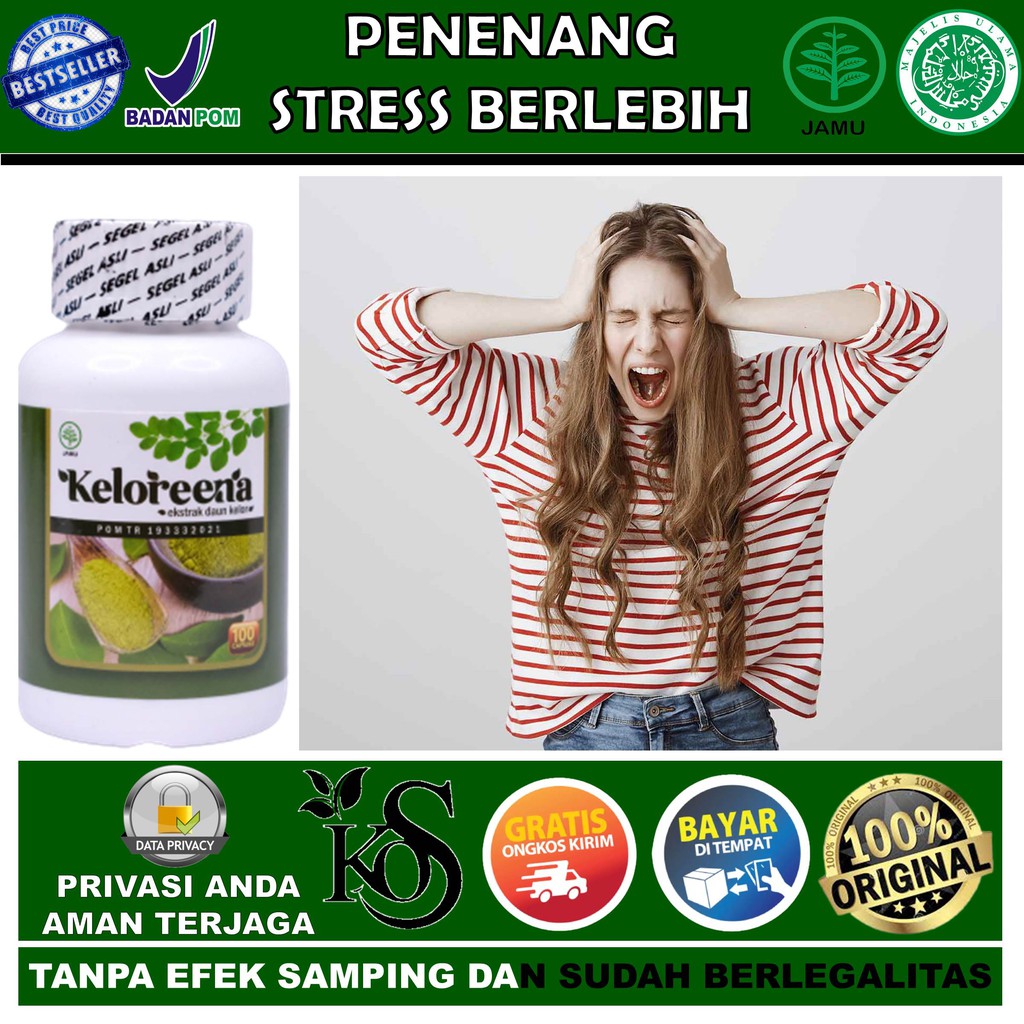 Obat Penenang Stress Berlebih Kapsul Herbal Obat Stress Obat Penenang Ketika Stress Keloreena Kapsul