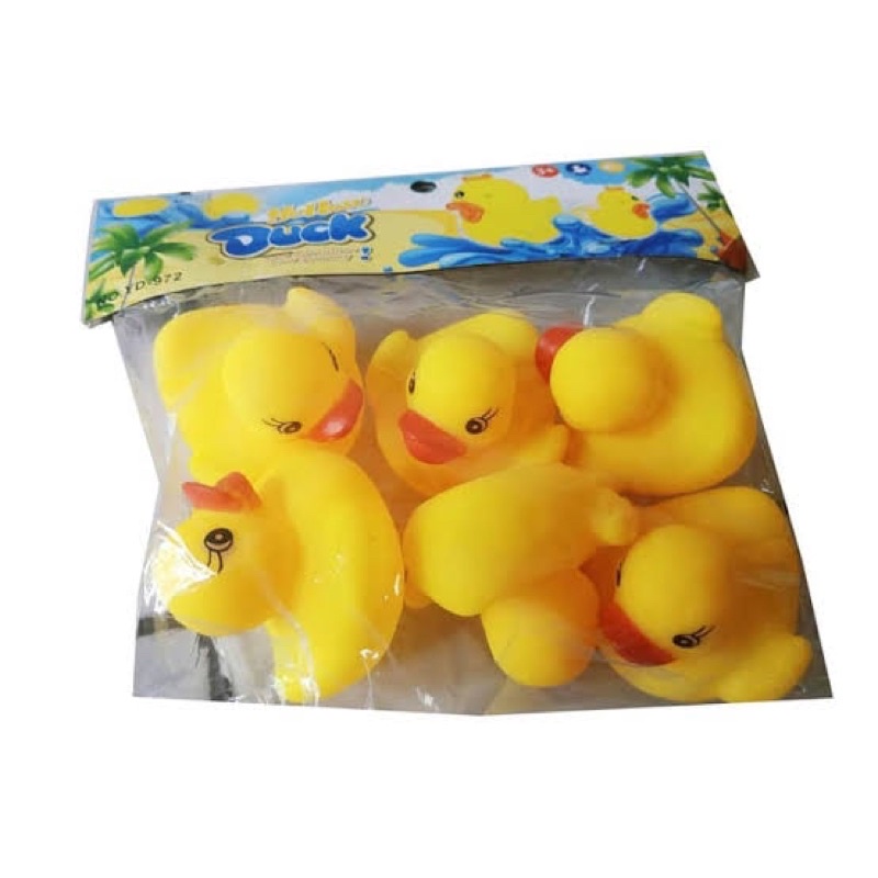 mainan bebek vynil vinyl bebek mandi pencet set 6 pcs mainan bebek bunyi