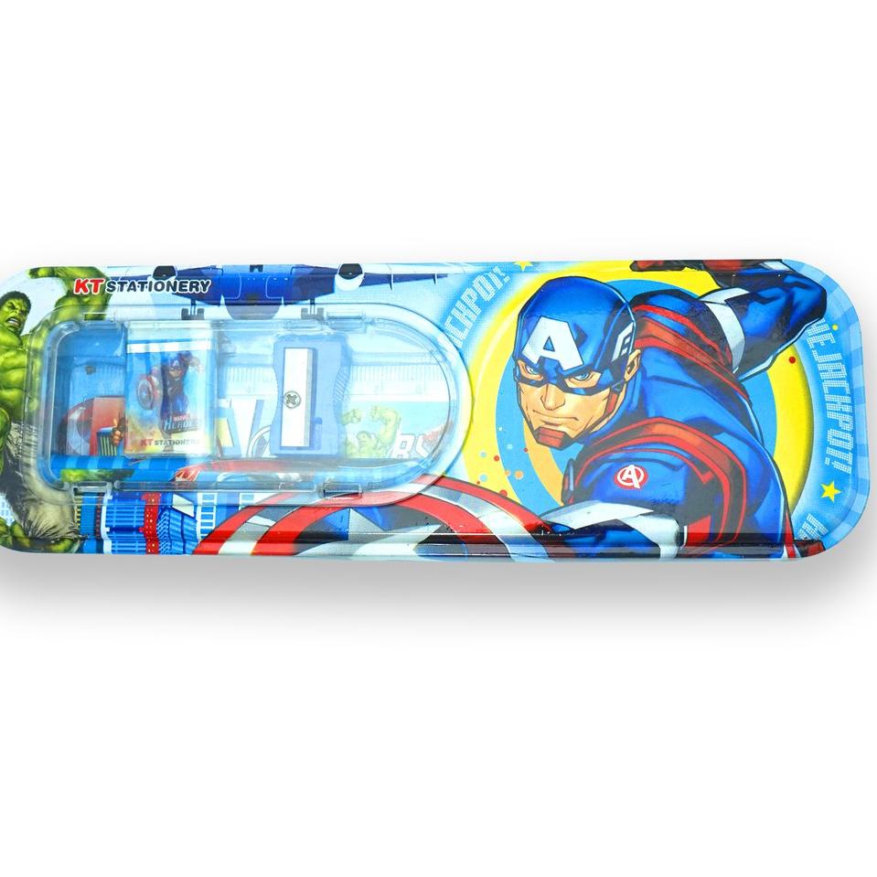

[KODE PRODUK H399M] Kotak Pensil (Pencil Case) Besi Lucu Karakter LOL, TAYO, UNICORN 1 Set Lengkap D