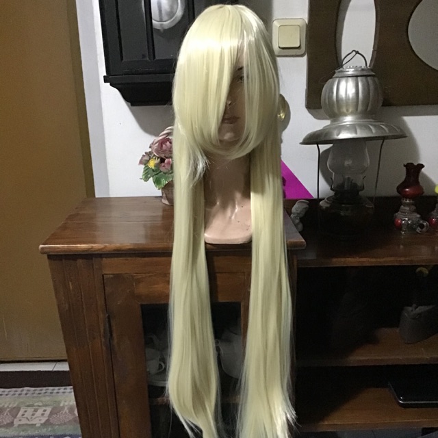 Wig base pale blonde 100cm cosplay arknights