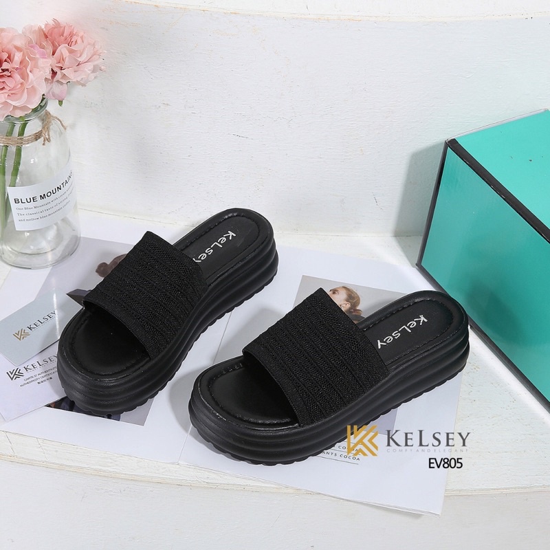 Kelsey Sandal Wedges Wanita / Wedges Sandal Wanita  EV805