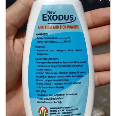 Exodus Cat 100Gram / Bedak Anti Kutu Kucing Cat Flea &amp; Tick Powder