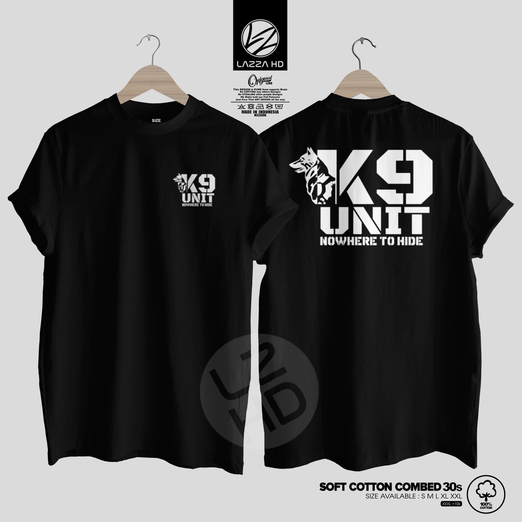 Kaos Baju Distro K9 UNIT K9UNIT POLICE OFFICER INDONESIA keren Terlaris Lazza HD