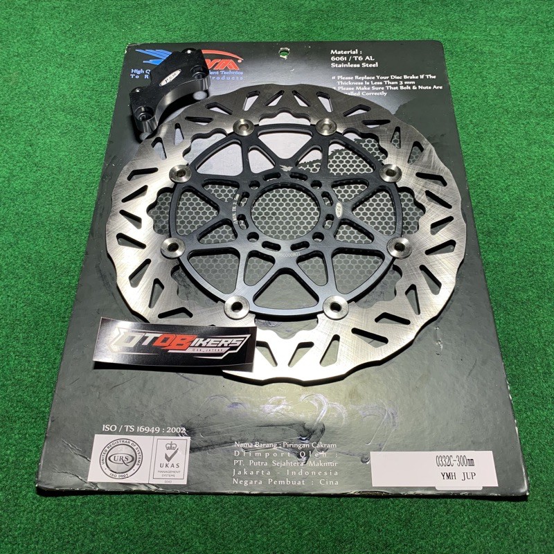 Piringan Cakram 300 mm PSM Jupiter z MX 135 Z1 Vega R ZR New fizr rx MX King 150 floating disc 300mm titanium model moto1 pro1 tdr-PSM Grey