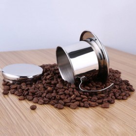 Filter Saring Kopi vietnam Vietnamese Coffee Drip Pot Stainless Steel 100ml - LC1 - Silver