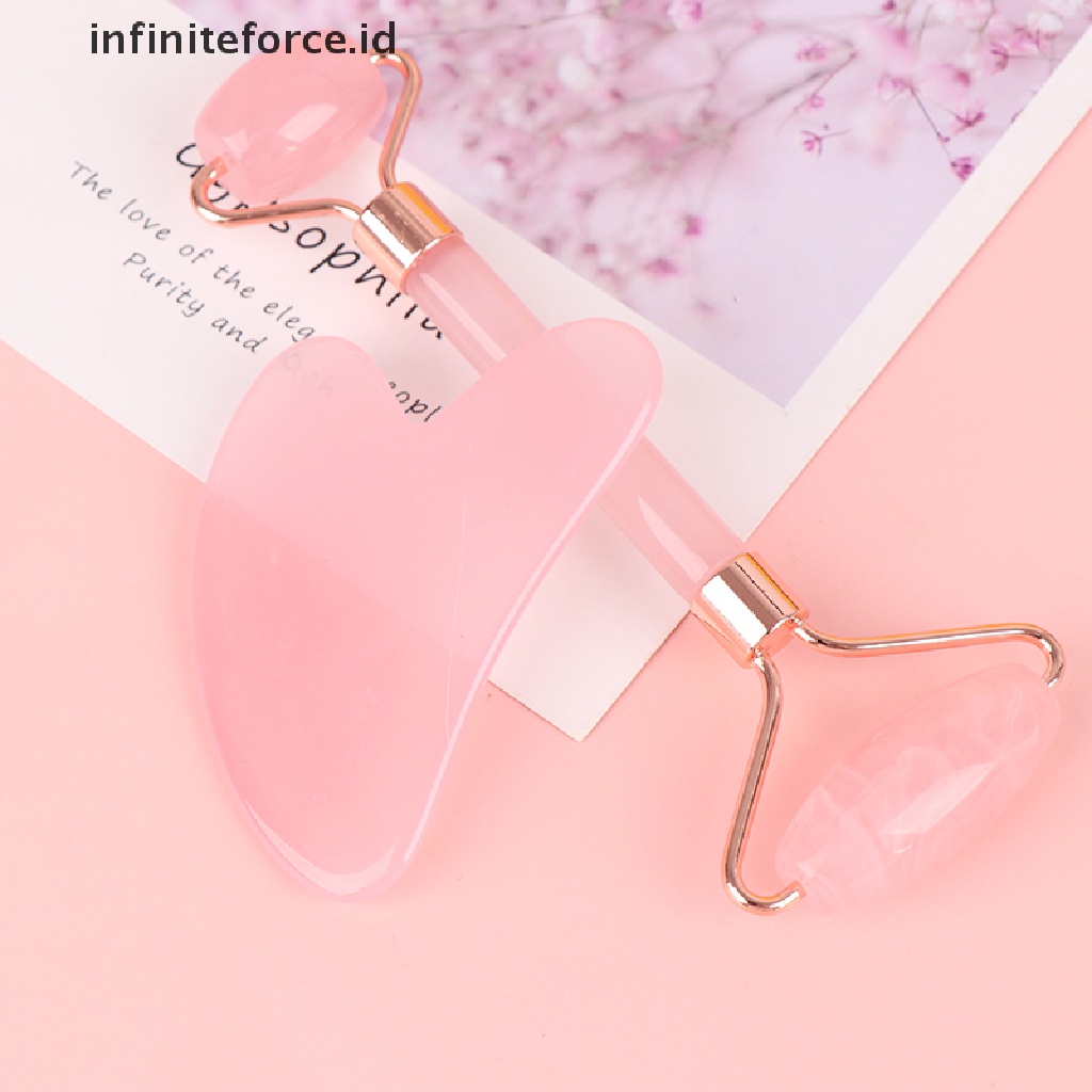 Infiniteforce.id Roller Gua Sha Resin Alat Pijat Wajah / Tubuh Anti Aging / Kerut