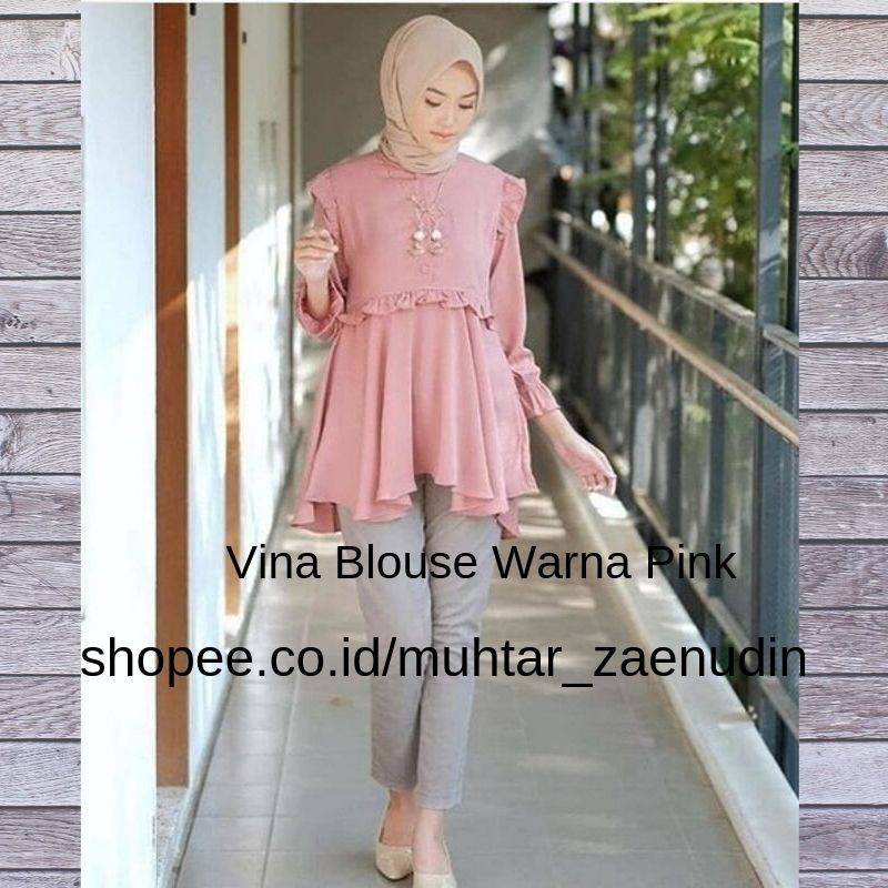 35+ Ide Model Baju Atasan Muslim Remaja Putri