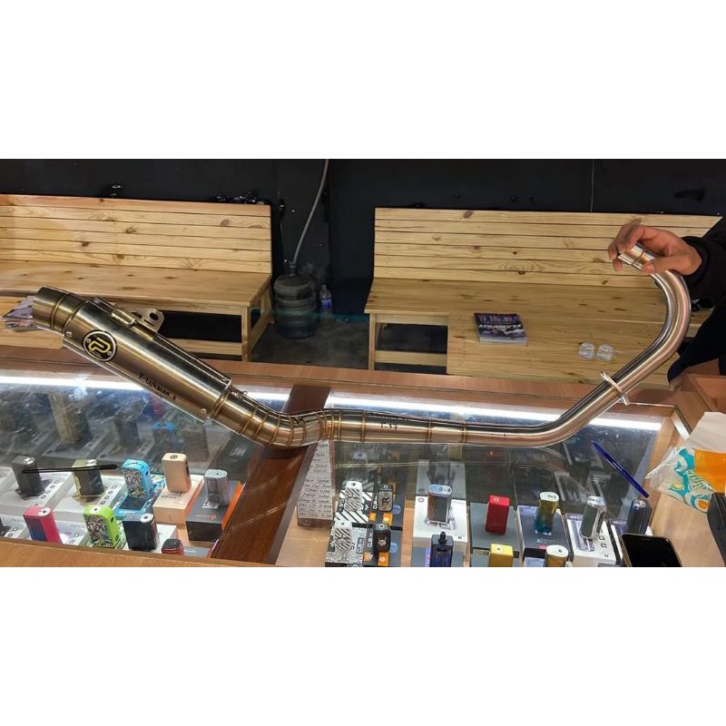 KNALPOT PEKAJAMAN ORI VERSI MURAH TIPE BULAT 25cm & 30cm FREE STIKER