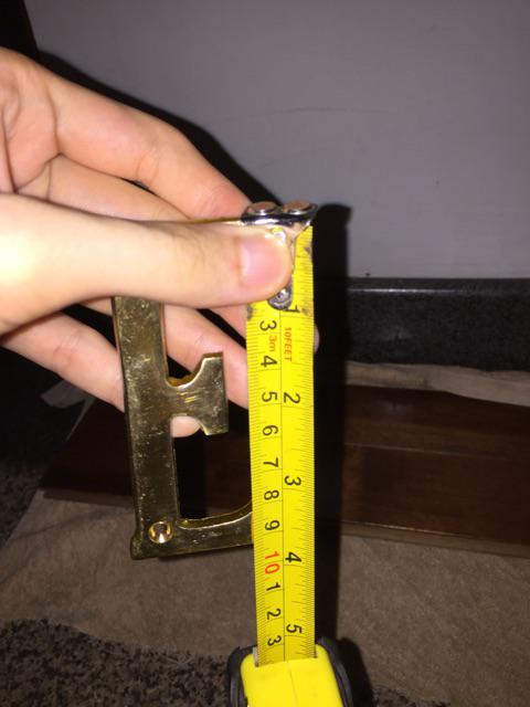 Nomor Rumah Kuningan S Tinggi 10 Cm Classic Antique Huruf S Angka Nomer Angka Nomor Perumahan Rumah