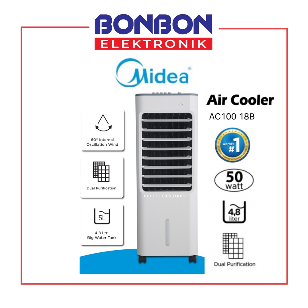 Midea Air Cooler AC100-18B / AC 100 18B / AC100 18B 4.8L