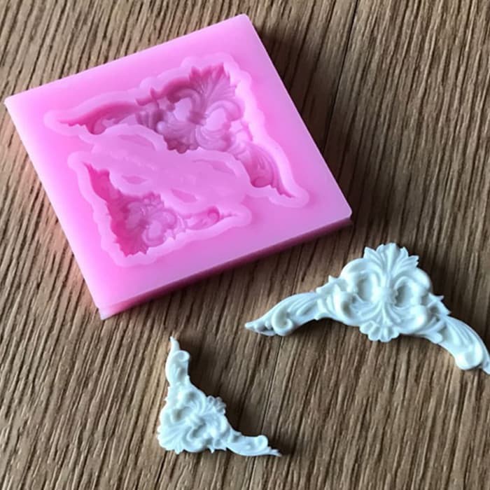 3D Silicone Mold Fondant Cake Decoration - Lace 4x4cm