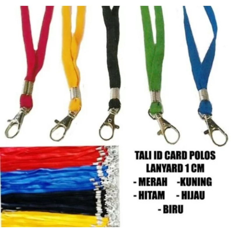 

Tali Gantungan ID Card Polos Warna