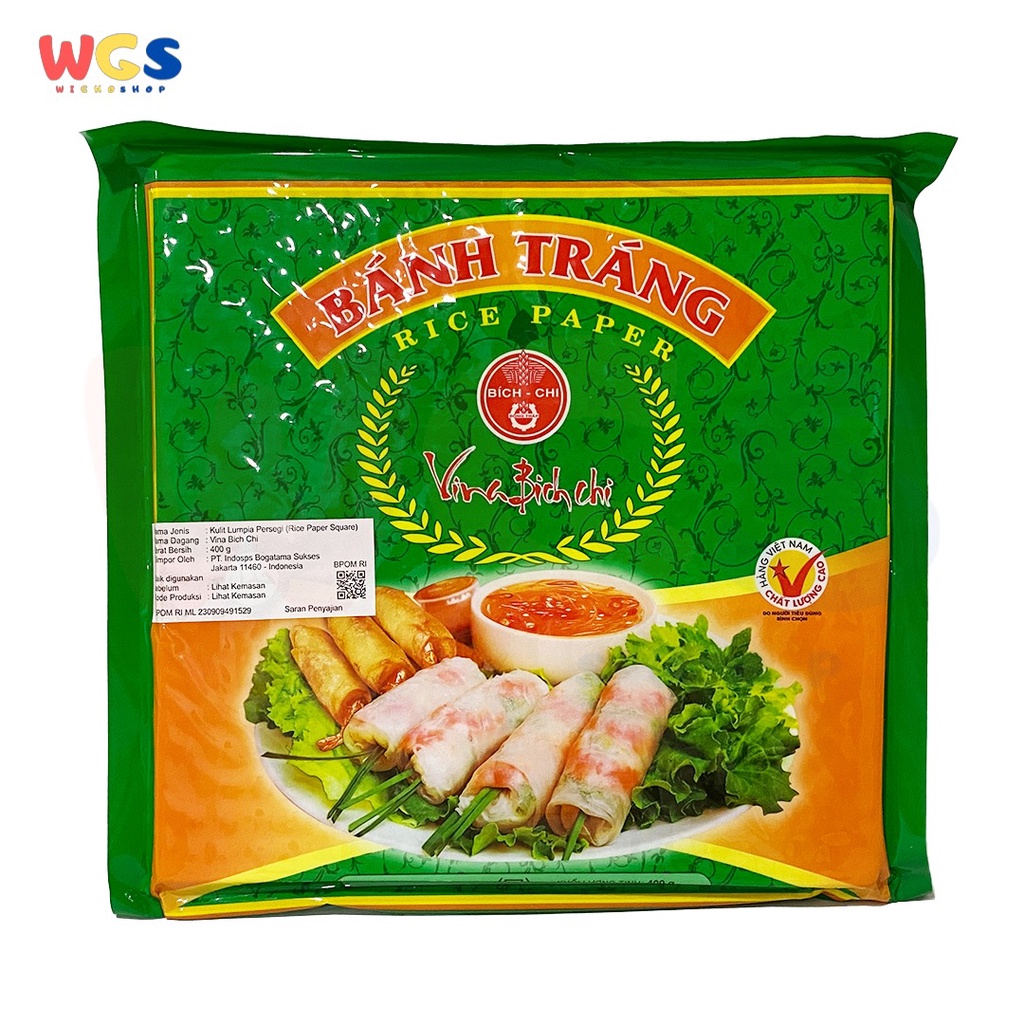 Banh Trang High Quality Rice Paper Box Vina Bich Chi 22cm x 22cm 400g