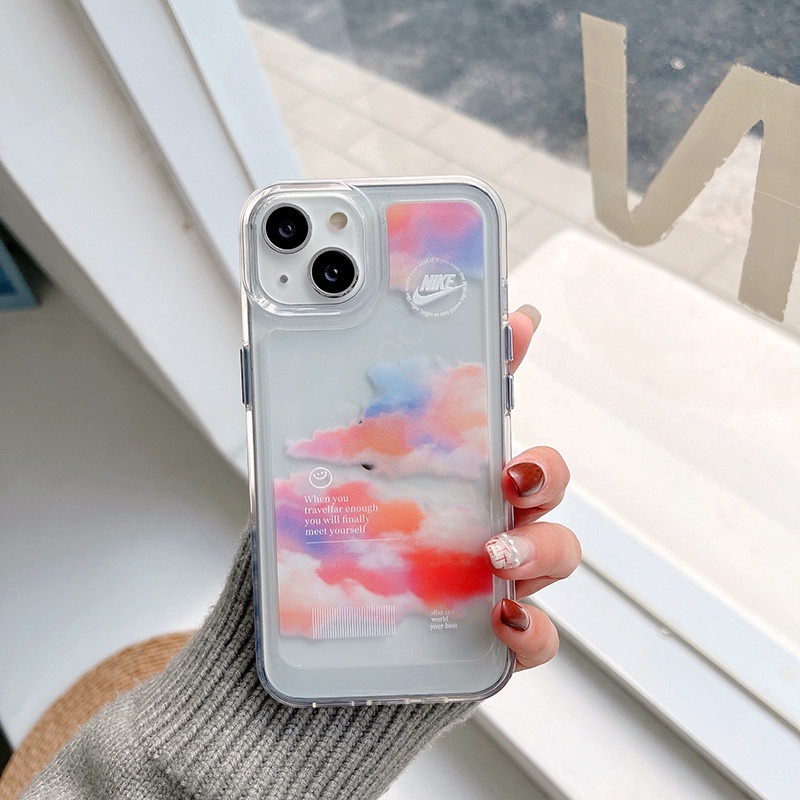 Casing iphone 7p X XS XR XSMAX 13 12 11PROMAX Motif Luar Angkasa Transparan